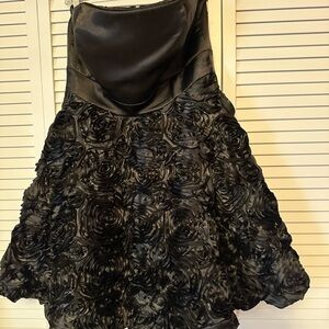 Maurices Black Floral Mini Dress